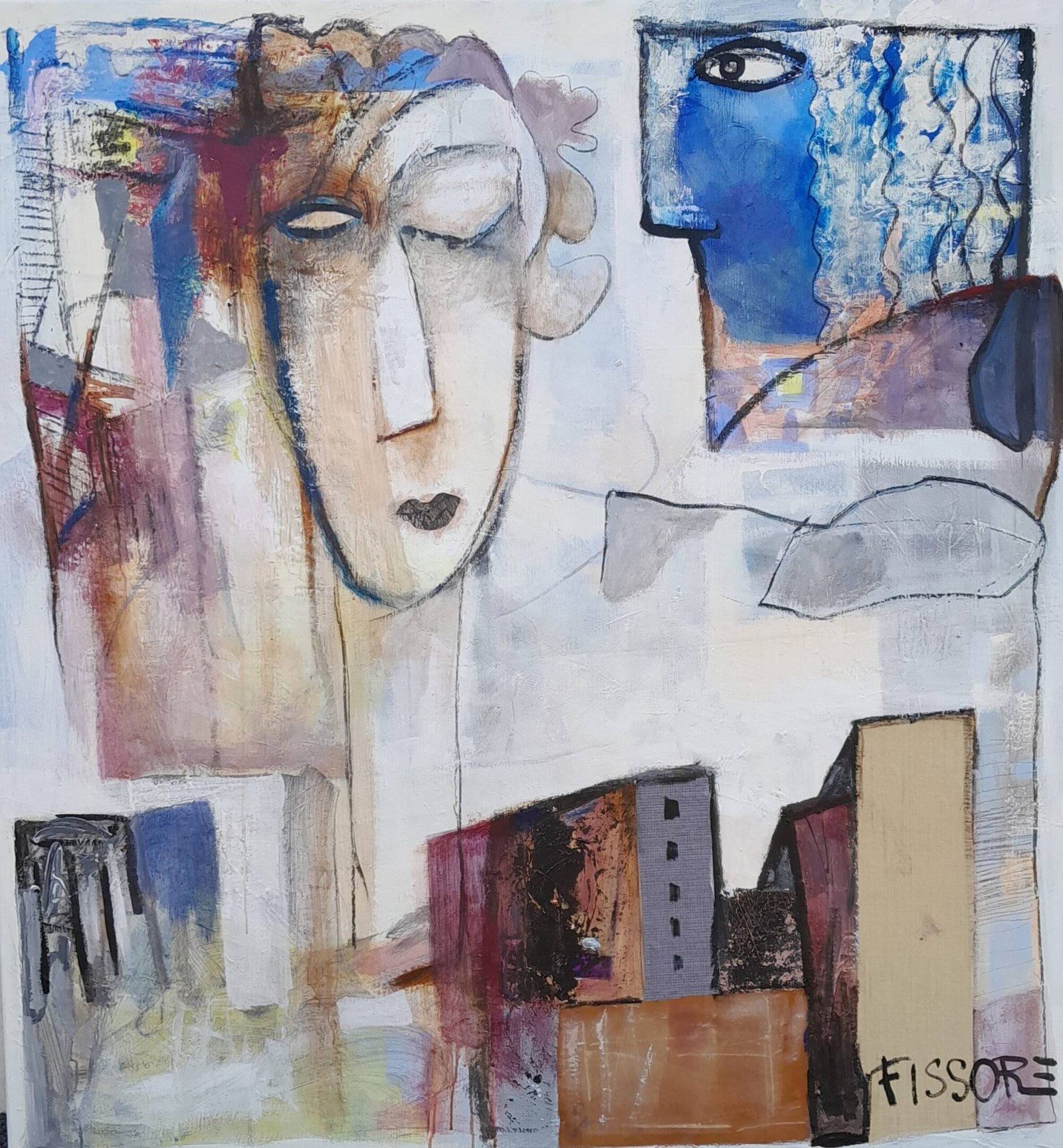 Philippe Fissore - Personnages - sur toile