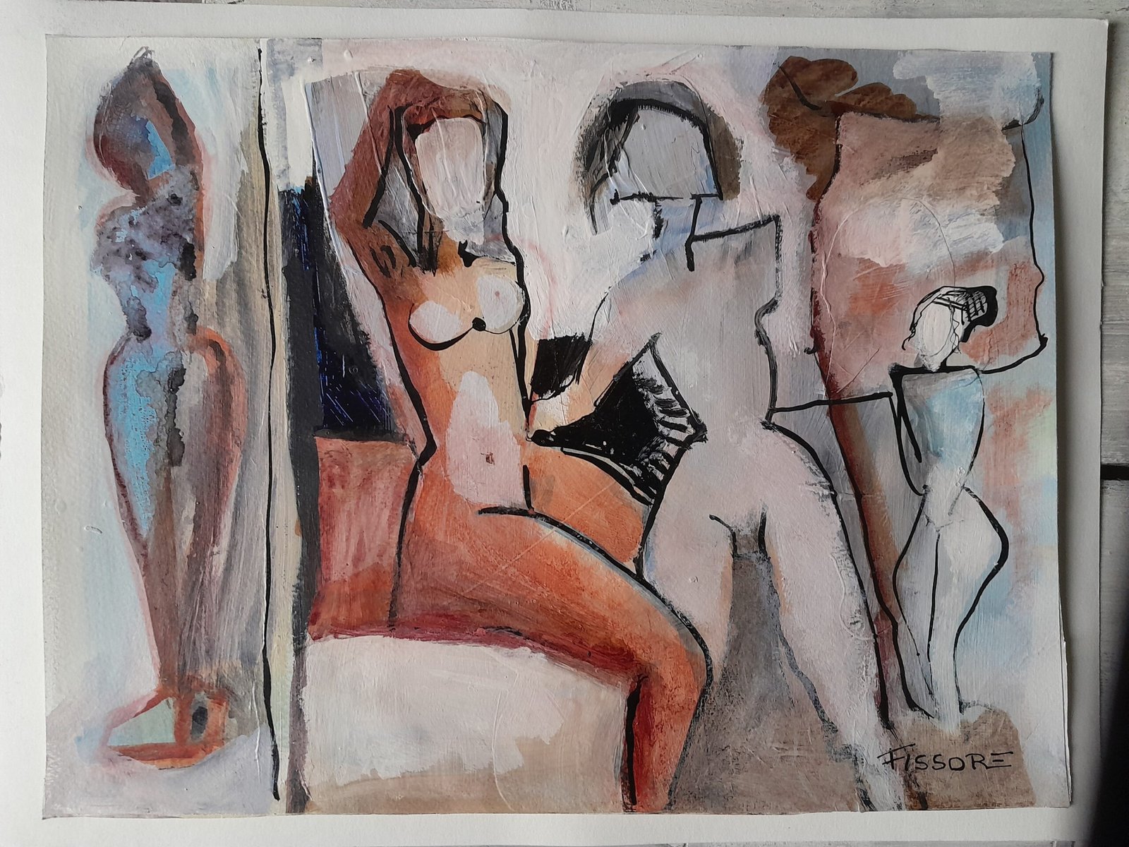 Philippe Fissore Figures sur dessin