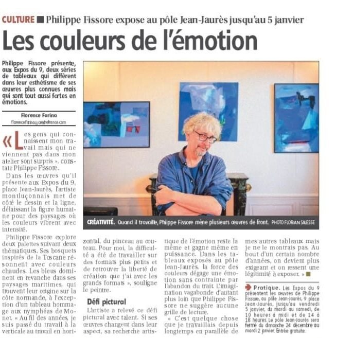 PRESSE_Philippe Fissore_Les couleurs de l'émotion